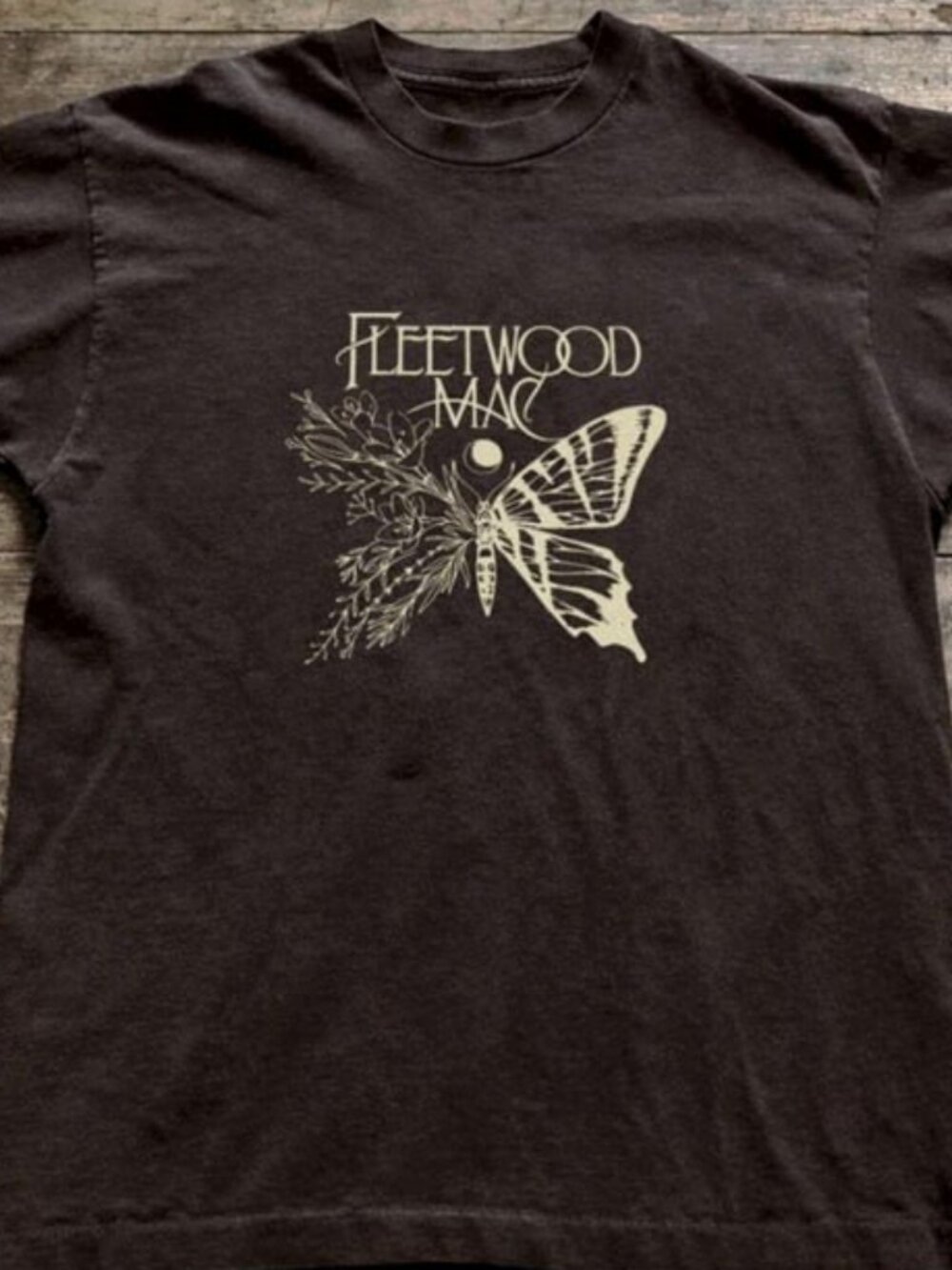 Fleetwood Mac band dark chocolate T-shirt
